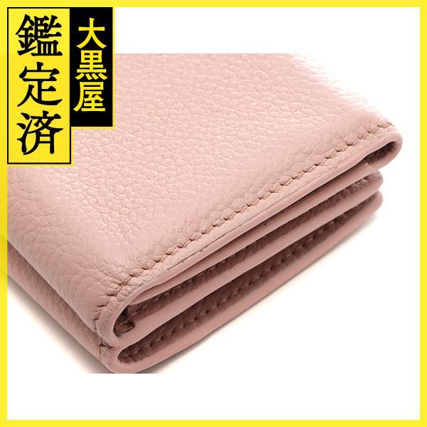 SAINT LAURENT サンローラン 三つ折り財布 タイニーウォレット ピンク