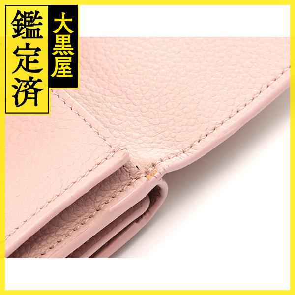 SAINT LAURENT サンローラン 三つ折り財布 タイニーウォレット ピンク