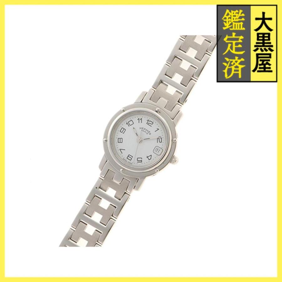HERMES（エルメス） クリッパー CL4.210 SS ホワイト 女性用/Ladies