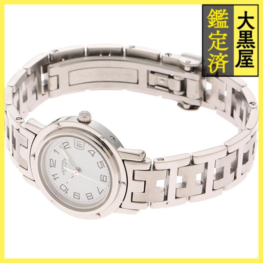 HERMES（エルメス） クリッパー CL4.210 SS ホワイト 女性用/Ladies