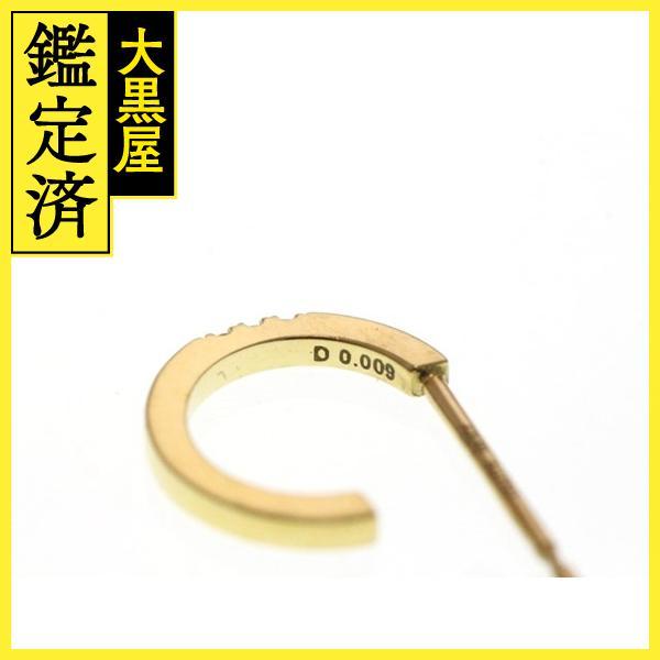 AHKAH（アーカー） ピアス K18 イエローゴールド ダイヤモンド 1.1g