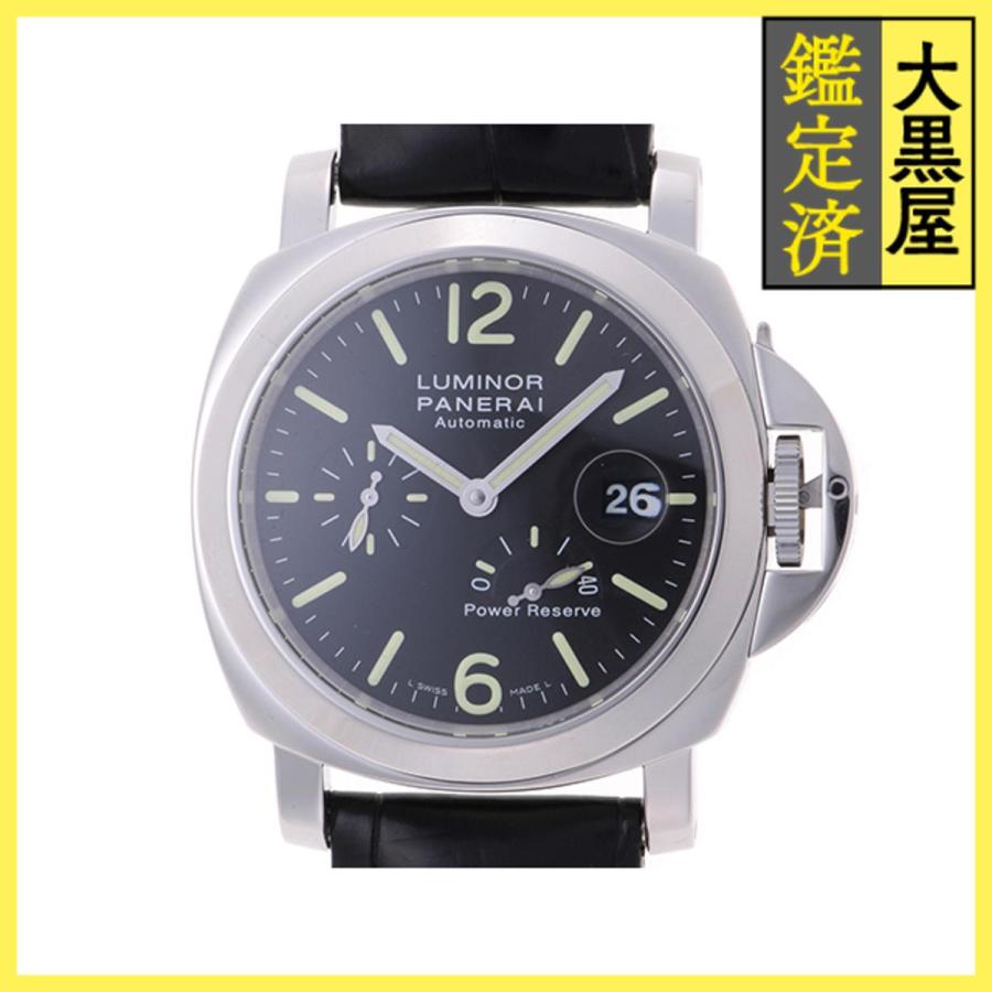 【PANERAI/パネライ】 ルミノール パワーリザーブ PAM00090 ギャラ/保証書付き(2006年) 腕時計 ステンレススチール/レザー 自動巻き/オートマ メンズ【中古】【真子質店】【GD】【MaMiYI】 Officine Panerai パネライ ルミノール パワーリザーブ PAM00090