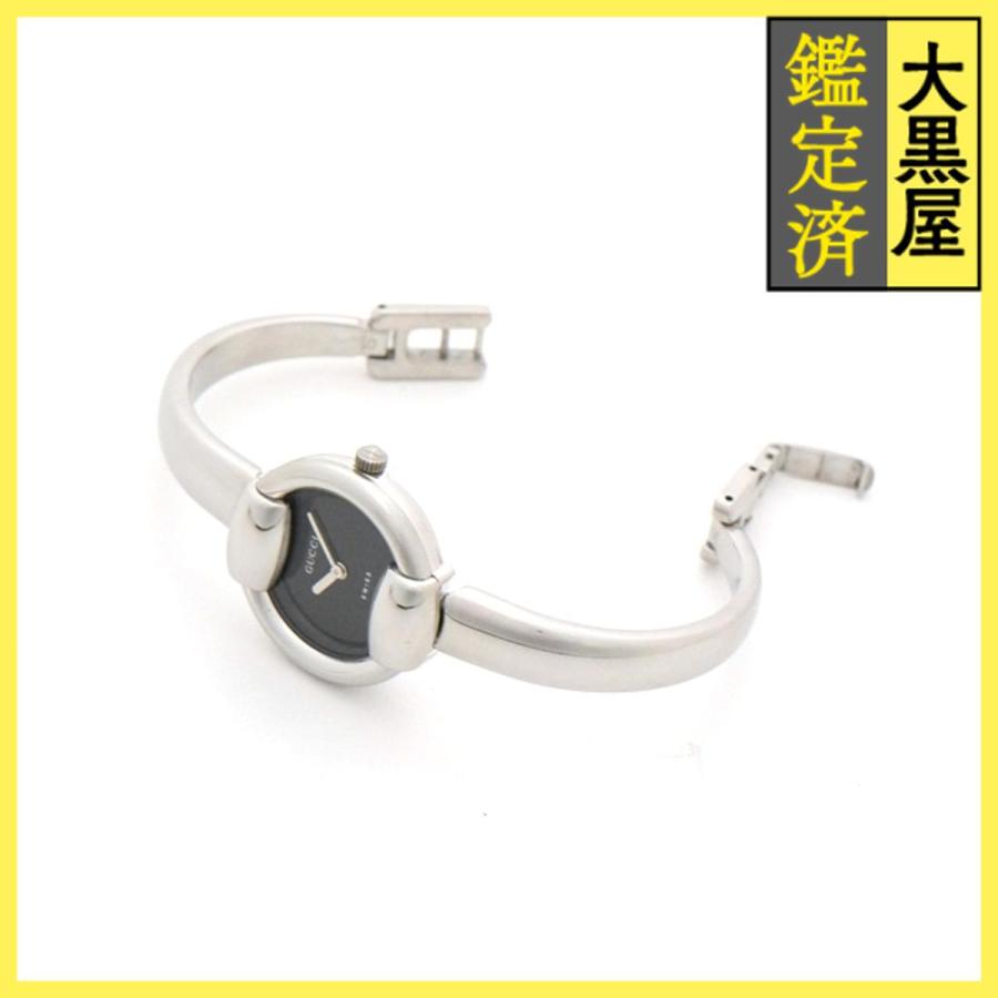 GUCCI（グッチ） バングルウォッチ 1400L SS クォーツ ブラック 女性用