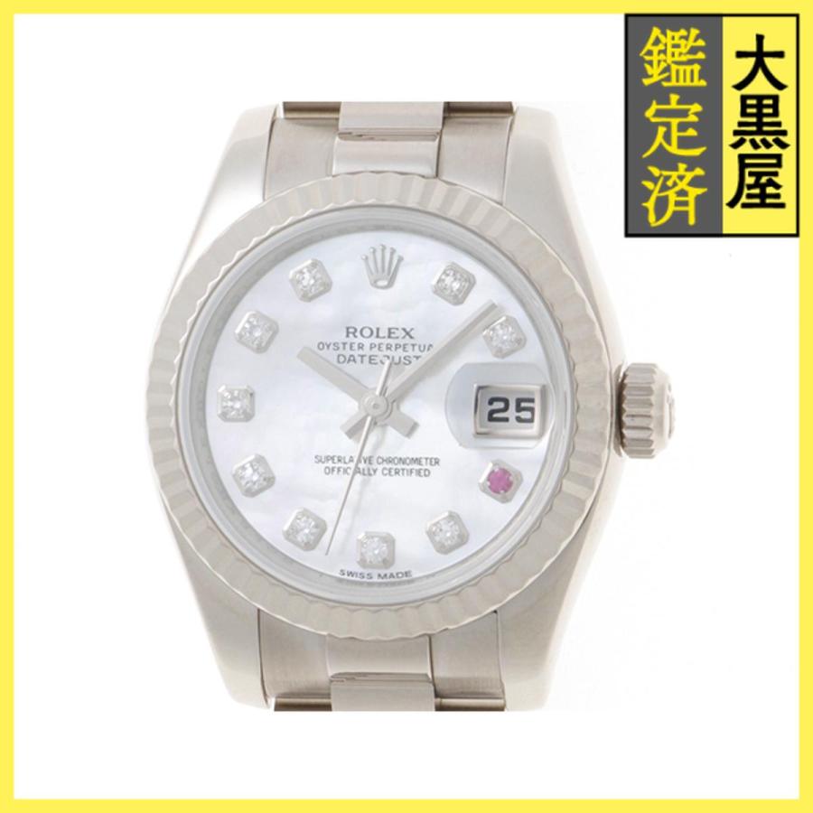 中古 ロレックス ROLEX 179179 K番(2001年頃製造) ホワイト レディース