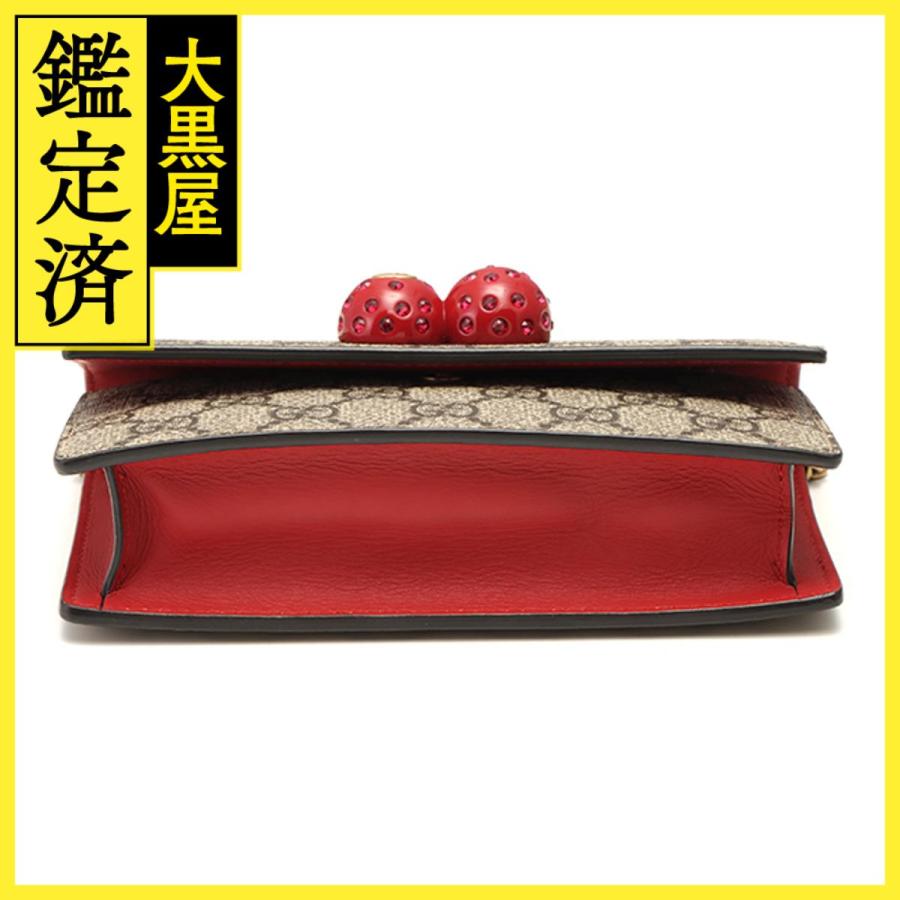 GUCCI（グッチ） チェリーGGスプリームミニチェーンショルダーバッグ