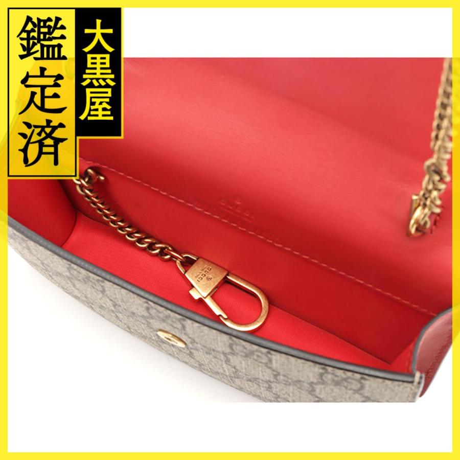 GUCCI（グッチ） チェリーGGスプリームミニチェーンショルダーバッグ