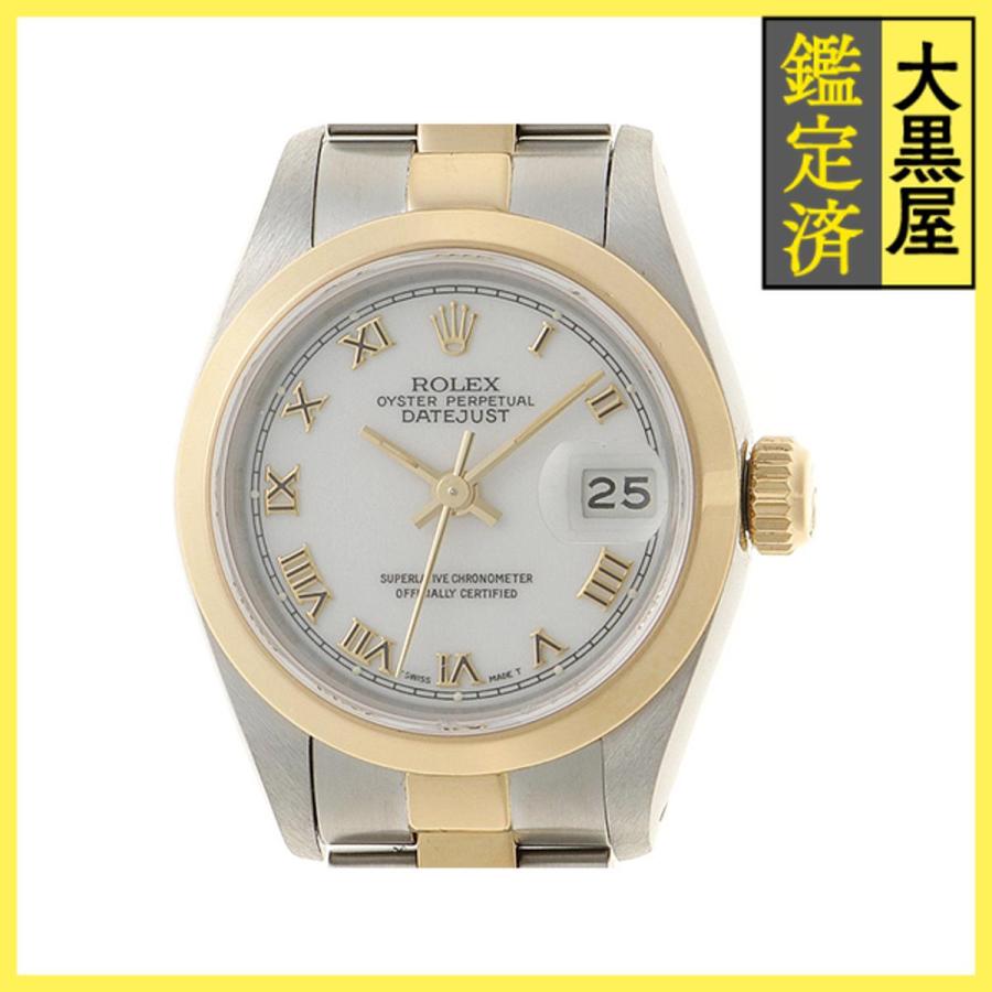 ROLEX ロレックス デイトジャスト 69163 SS/YG ホワイト 女性用/Ladies  