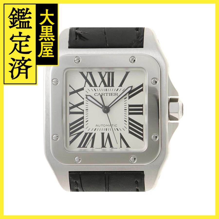 カルティエ Cartier サントスドゥカルティエ LM用 純正アリゲーター 赤