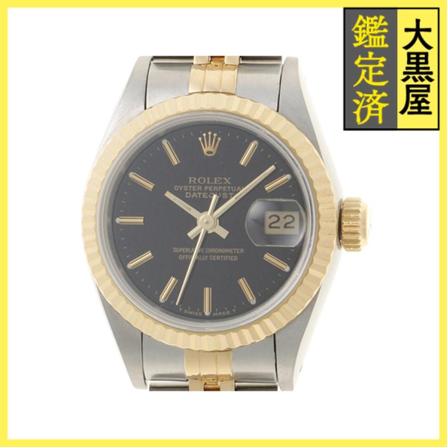 ROLEX（ロレックス） デイトジャスト 69173 18YG/SS 自動 ブラック