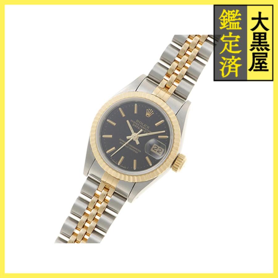 ROLEX（ロレックス） デイトジャスト 69173 18YG/SS 自動 ブラック