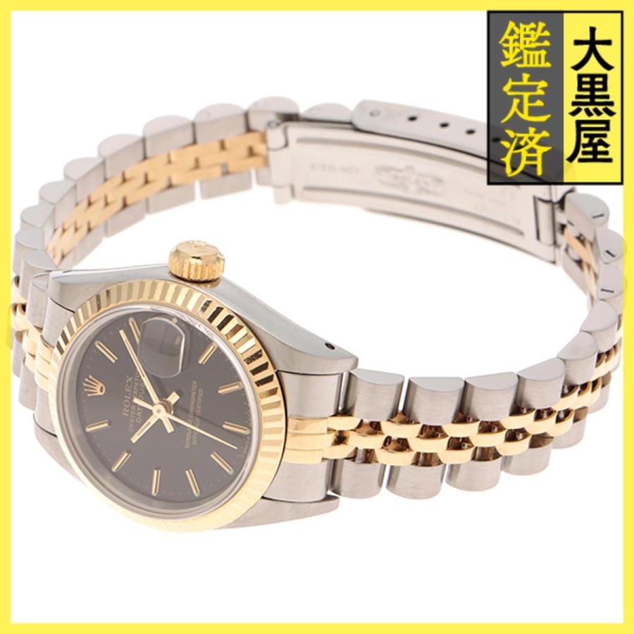 ROLEX（ロレックス） デイトジャスト 69173 18YG/SS 自動 ブラック