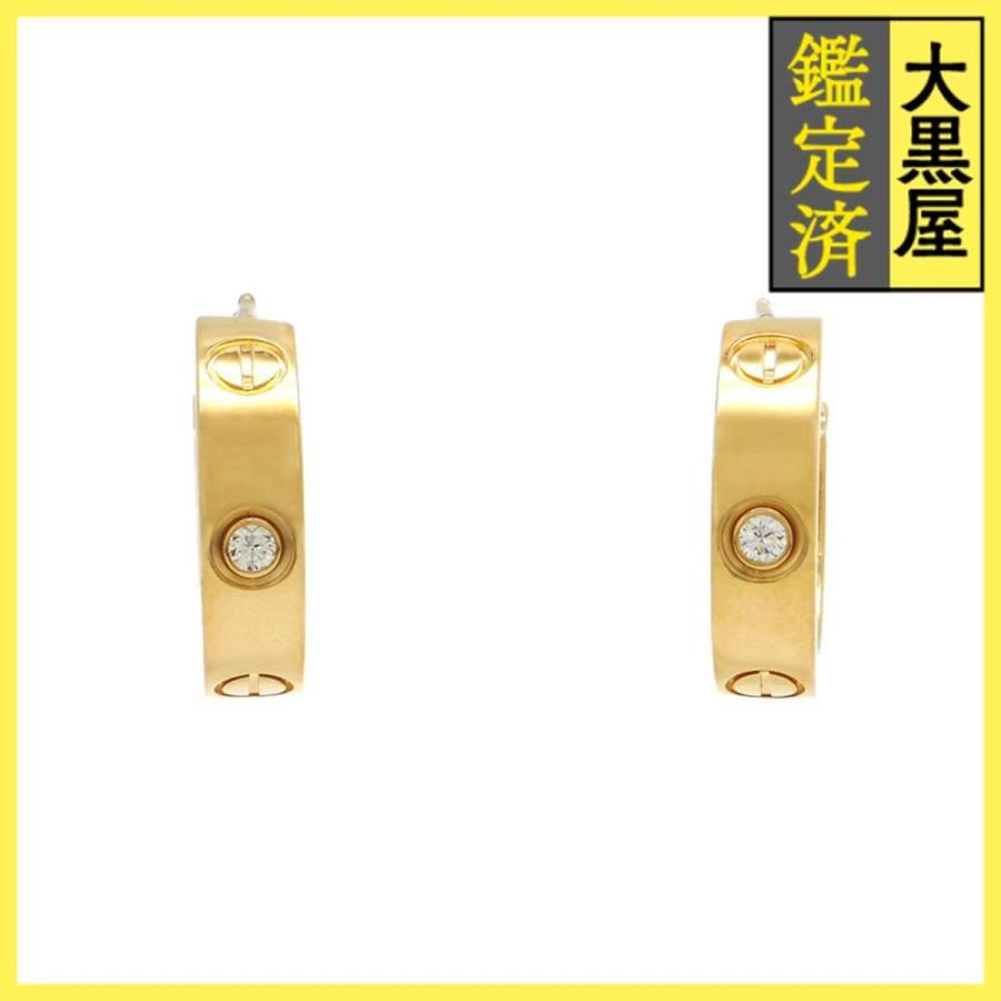 Cartier（カルティエ） ラブピアス YG イエローゴールド ダイヤモンド 