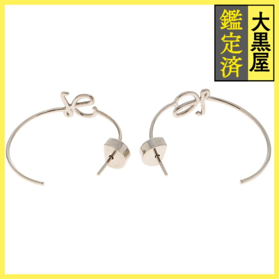 LOEWE（ロエベ） フープ アナグラム ピアス ステンレス シルバー