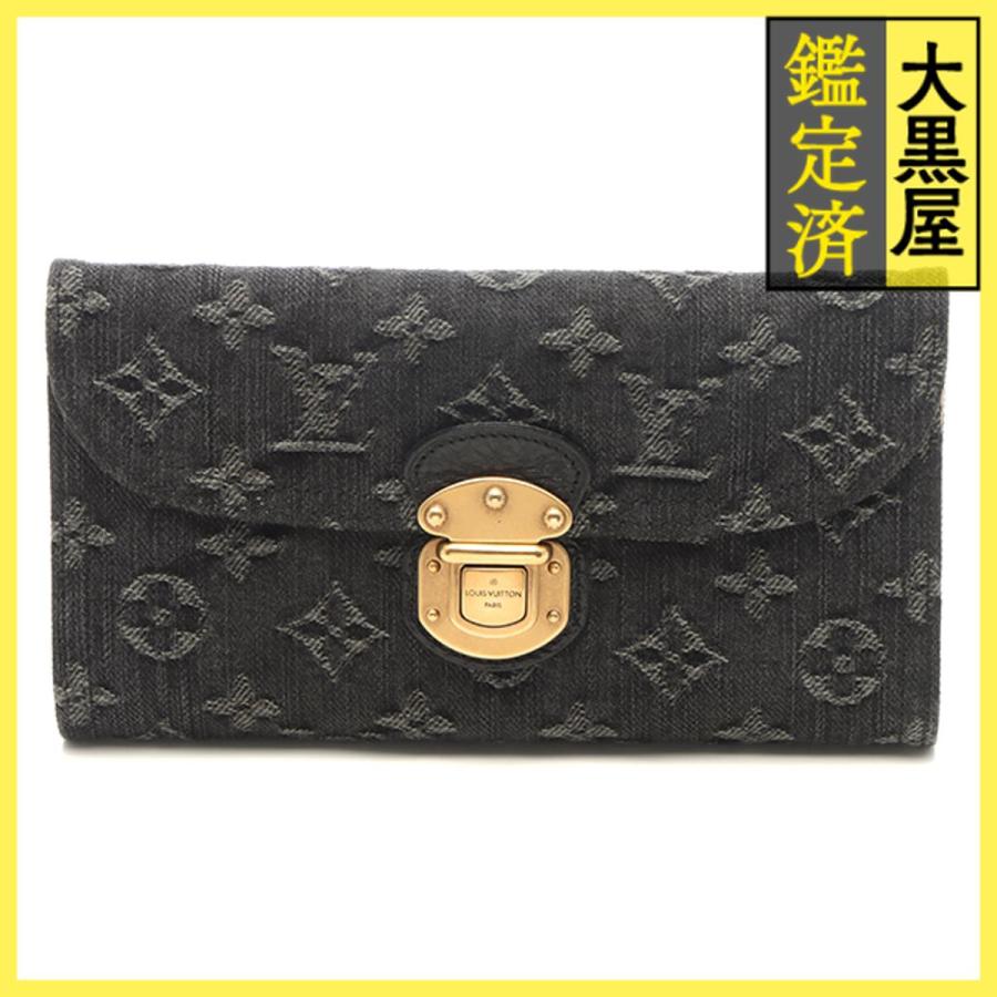 LOUIS VUITTON／モノグラムデニム／ポルトフォイユ／アメリア