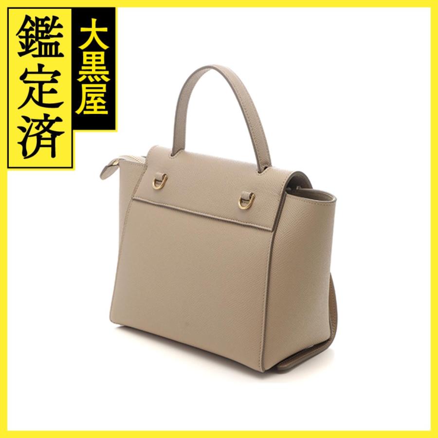 CELINE（セリーヌ） ベルトバッグ ナノ ライトトープ レザー 189003ZVA