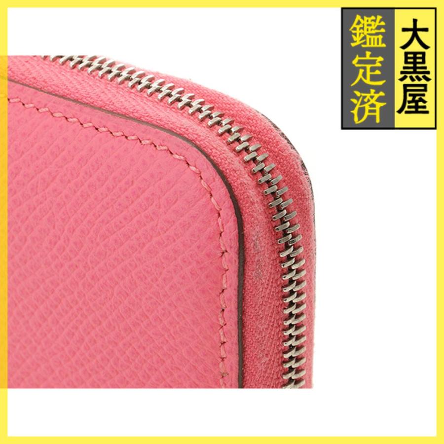 エルメス アザップ コンパクト シルクイン ピンク(ローズアザレ) A696 HERMES（エルメス） 財布 アザップ シルクインコンパクト ローズアザレ