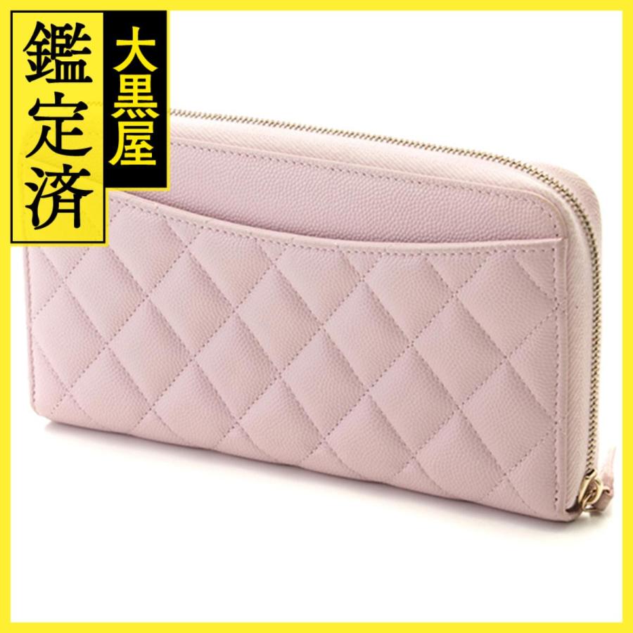 CHANEL CHANEL シャネル マトラッセロングジップウォレット キャビア 