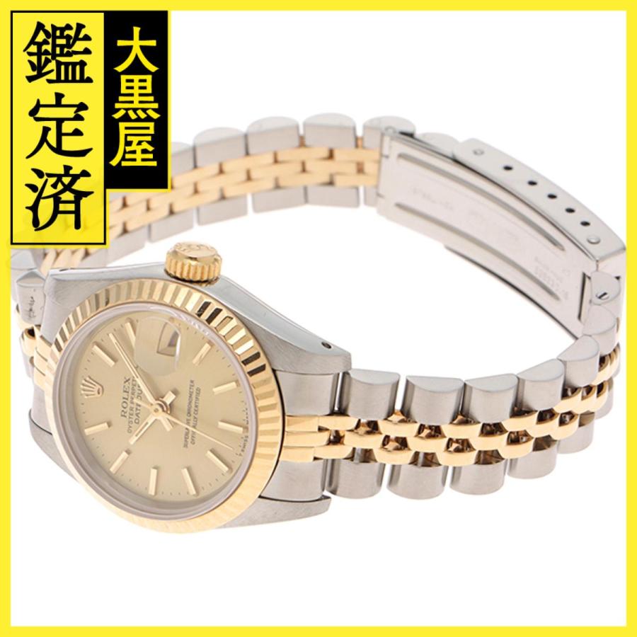 ROLEX ロレックス デイトジャスト 69173 18YG/SS シャンパン 女性用  