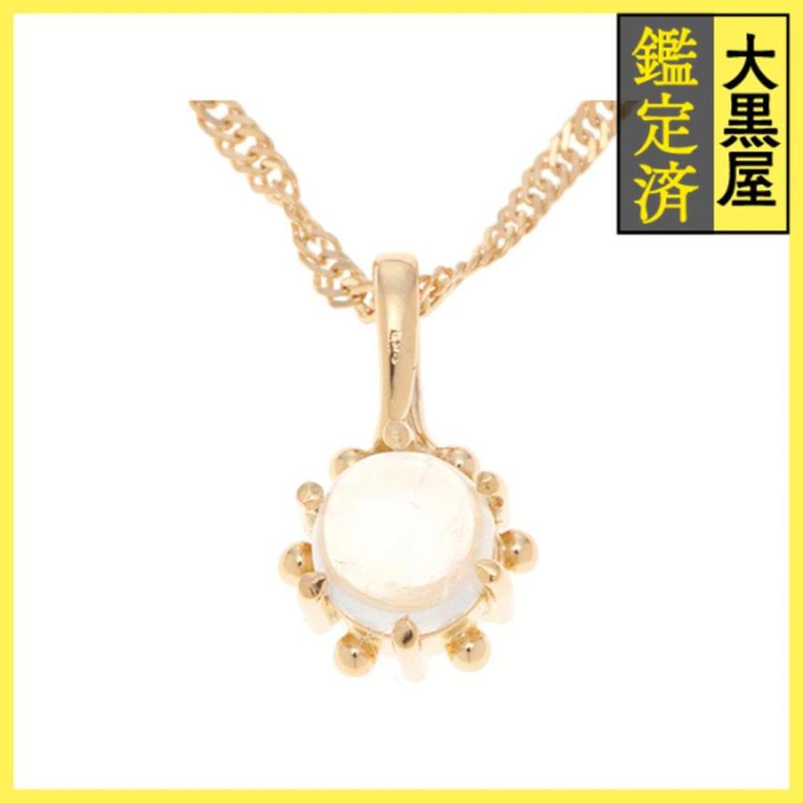 Scarabe スカラベ ジュエリー ネックレス K18 ムーンストーン 約1.6g