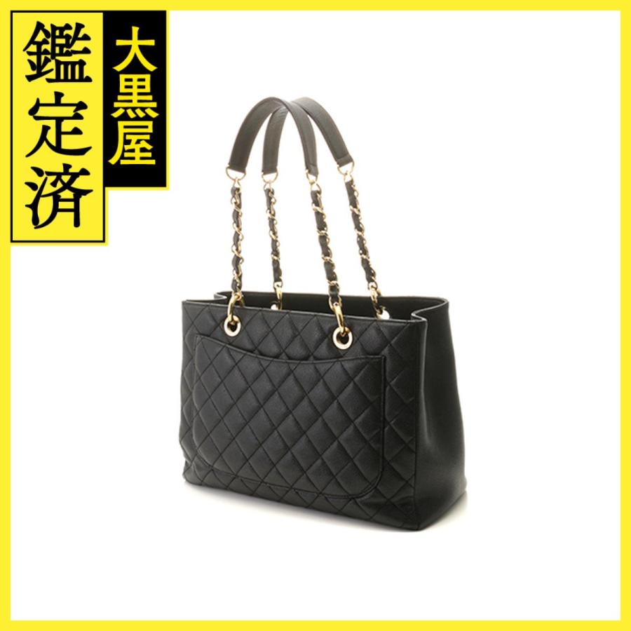 CHANEL シャネル マトラッセGSTトート ブラック/ゴールド金具 キャビア 