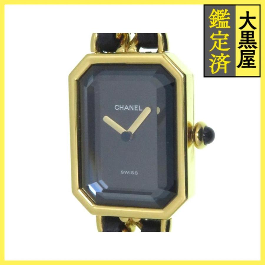 CHANEL（シャネル） プルミエールL H0001 GP/レザー クォーツ ブラック