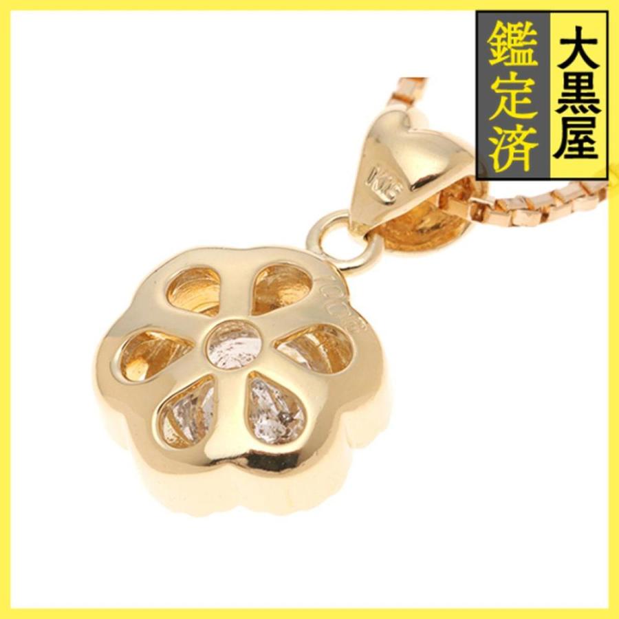 K18 18金 YG イエローゴールド ネックレス ダイヤ 0.06 総重量約1.2g