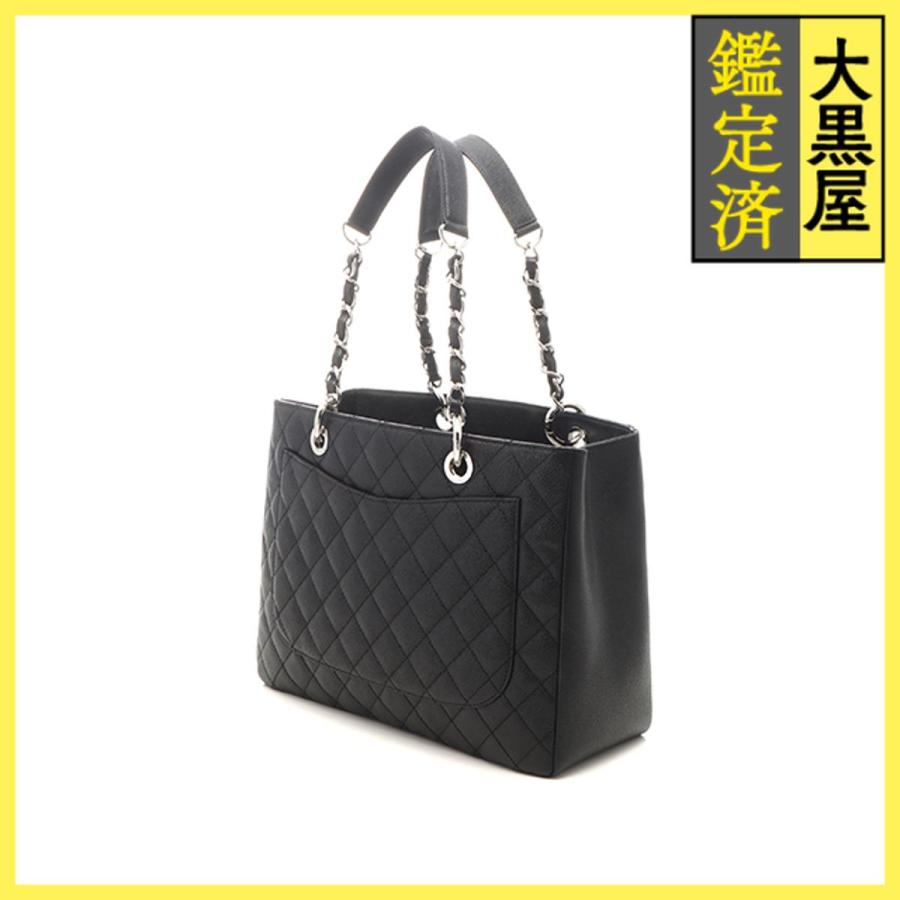 CHANEL（シャネル） マトラッセ GSTトートバッグ ブラック シルバー 