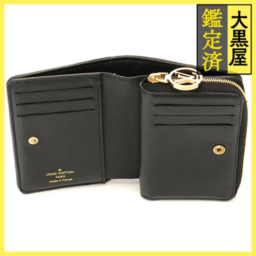 M*E様 ルイヴィトン モノグラム ポルトフォイユルー 黒 ラム LOUIS VUITTON VUITTON ルイ・ヴィトン ポルトフォイユ・ルー