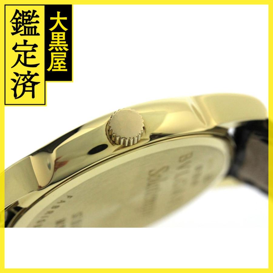 BVLGARI ブルガリ ソロテンポ ST35G K18YG/カワ クォーツ ホワイト  