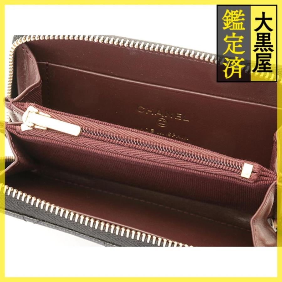 CHANEL マトラッセ　ミディアムジップウォレット パース CHANEL（シャネル） マトラッセ ジップコインパース ブラック/GP