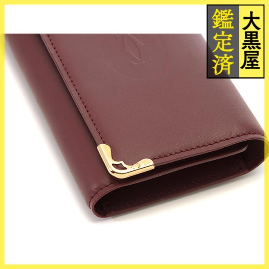 カルティエ　マストライン　6キーケース Cartier（カルティエ） マストライン 6連キーケース ボルドー レザー