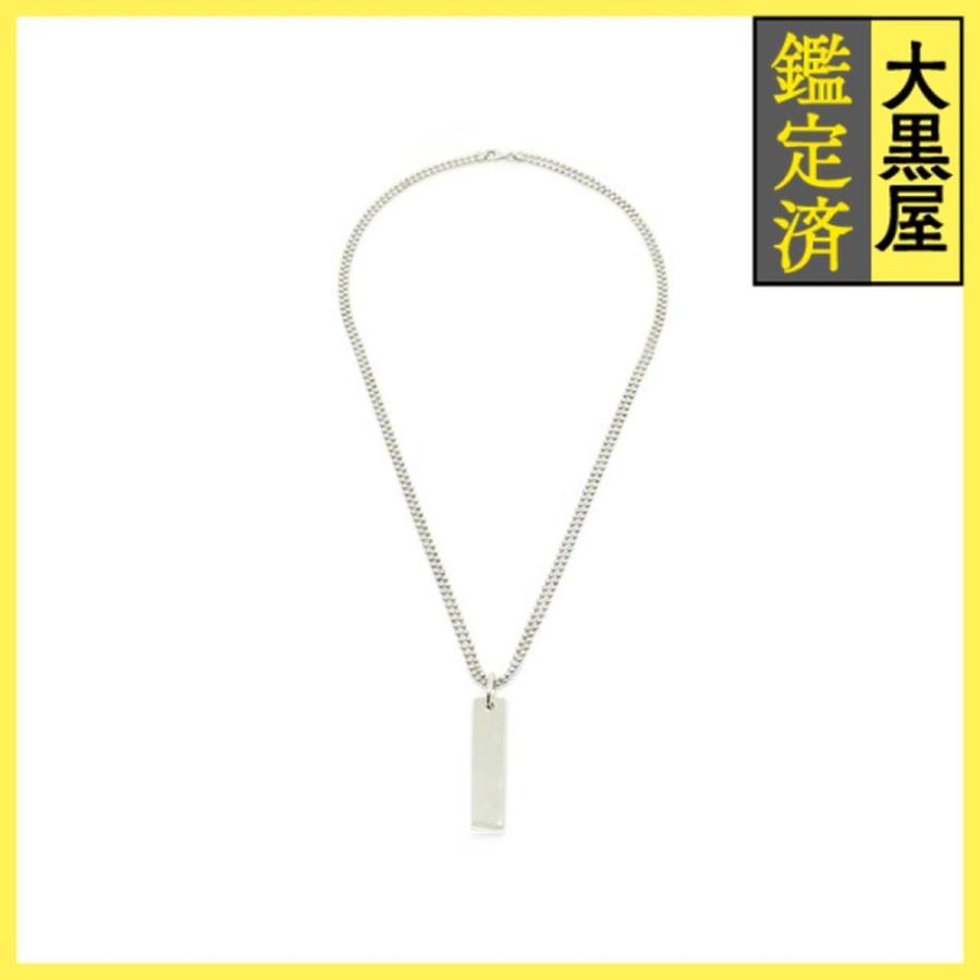 GUCCI（グッチ） ロゴプレート ネックレス シルバー SV ダブル ボール