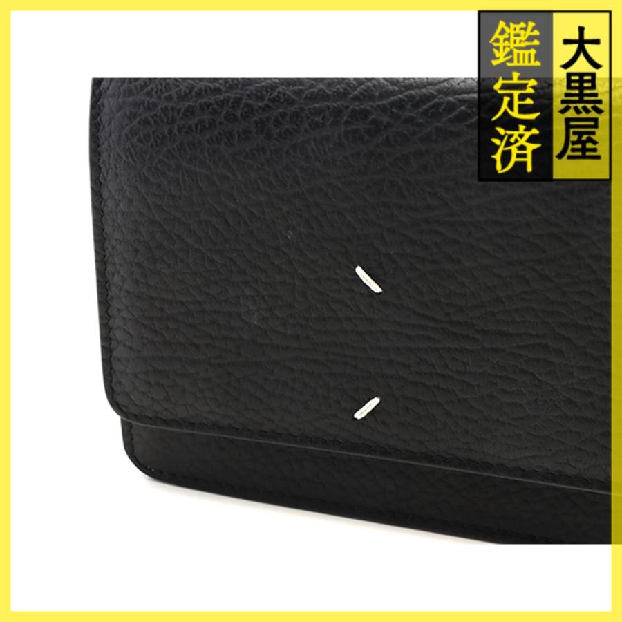 美品 メゾンマルジェラ チェーンウォレット ブラック 財布 Maison Margiela Margiela メゾン マルジェラ 4ステッチ チェーン