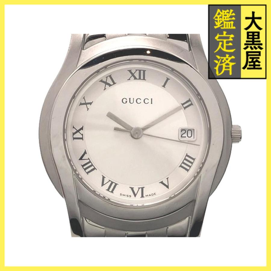 GUCCI Gucci グッチ 5500M YA055305 SS/SS クォーツ シルバー 男性用  