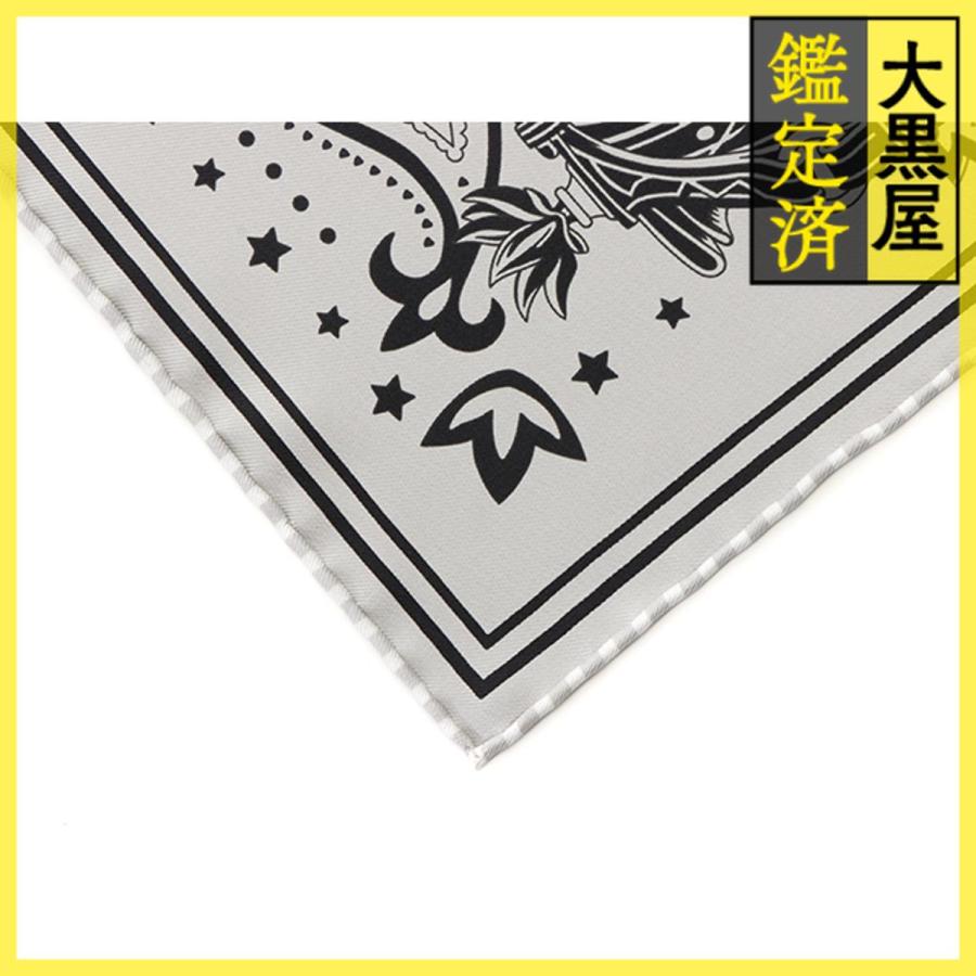 HERMES（エルメス） スカーフ カレ55 Brides et Destin Bandana グリ