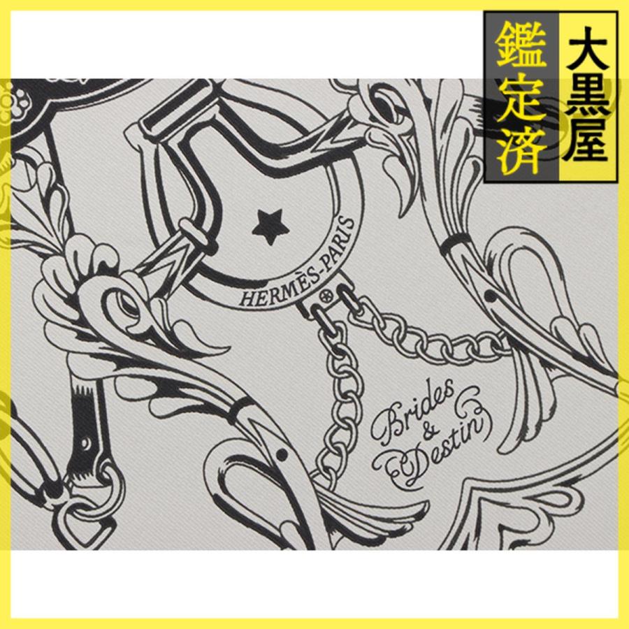 HERMES（エルメス） スカーフ カレ55 Brides et Destin Bandana グリ