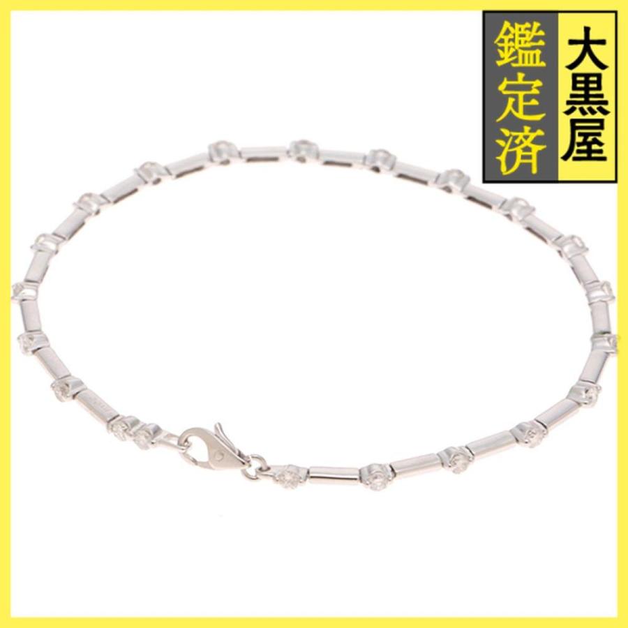 新品未使用品:K18ホワイトゴールドブレスレット K18イエローゴールド/K18ホワイトゴールドブレスレット(RBL052