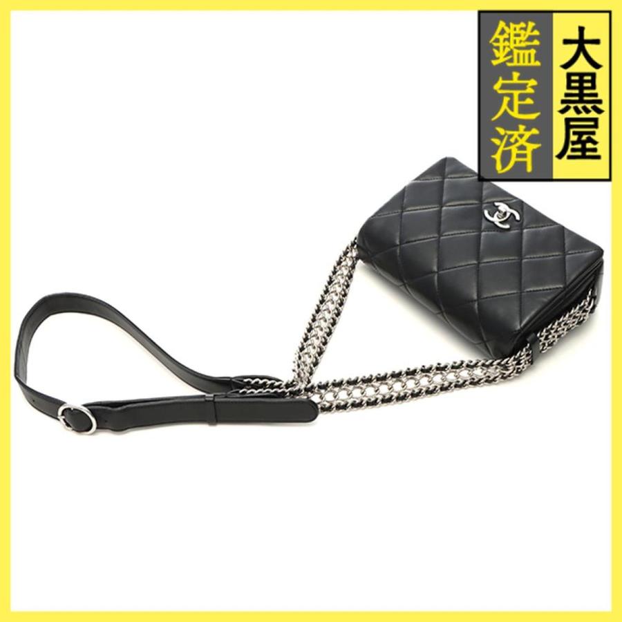 シャネル　マトラッセ　ターンロック　ウエストバッグ　ブラック CHANEL（シャネル） ミニマトラッセ20 ターンロックフルフラップ