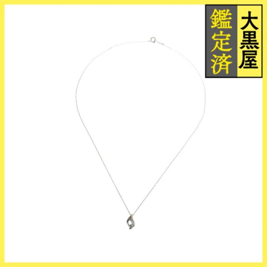 4℃（ヨンドシー） ジュエリー ネックレス PT850 プラチナ アクアマリン