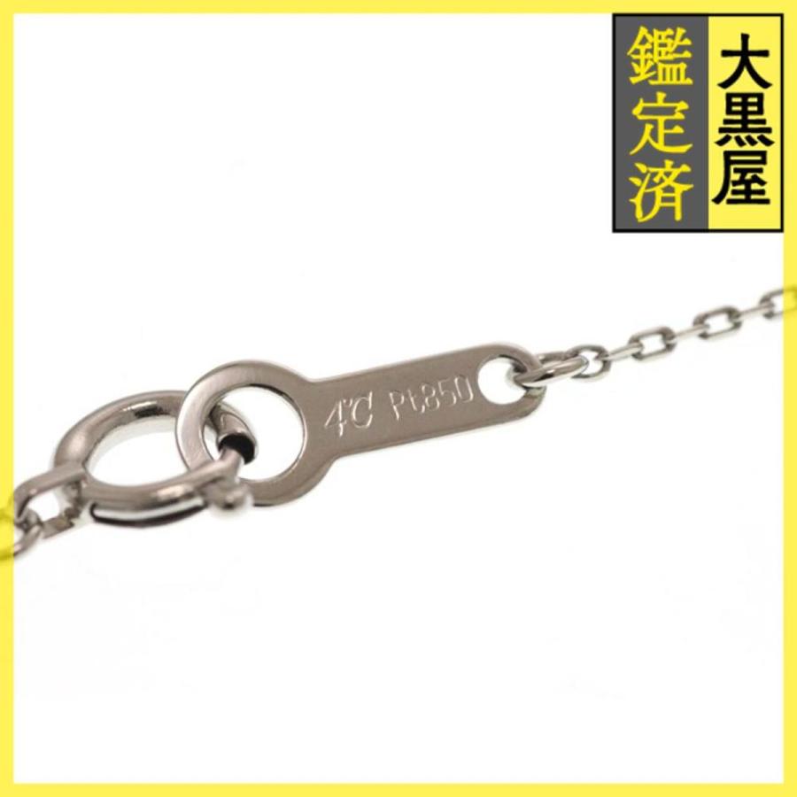 4℃（ヨンドシー） ジュエリー ネックレス PT850 プラチナ アクアマリン
