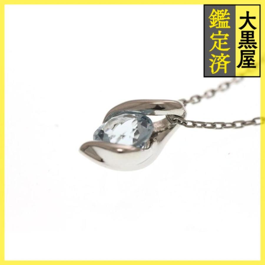 4℃（ヨンドシー） ジュエリー ネックレス PT850 プラチナ アクアマリン