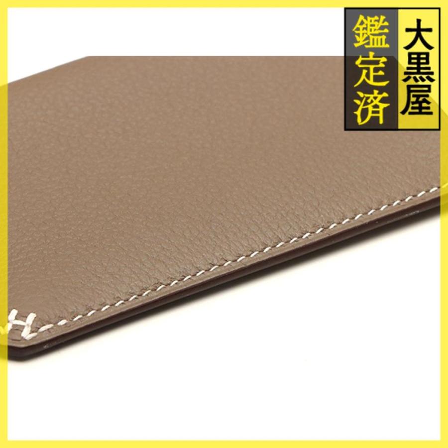 HERMES（エルメス） Hセリエ カードケース エトゥープ エバーカラー