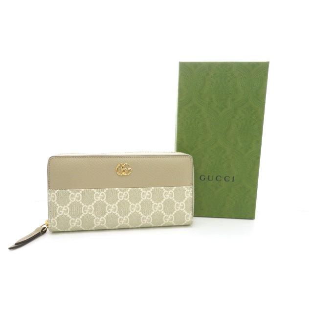 GUCCI（グッチ） ダブルG バイカラー ジップアラウンド ウォレット 長 