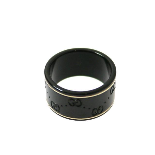 GUCCI（グッチ） アイコンワイドリング 4.1g/#22 Q93559 K18ホワイト