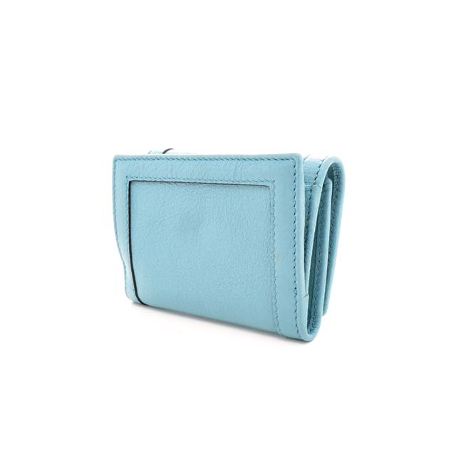 み*ん様 美品　GUCCIグッチダブルG GG37ロゴパテントレザー パンプスブ GUCCI（グッチ） ダブルG ダイアナ ミディアムウォレット ブルー