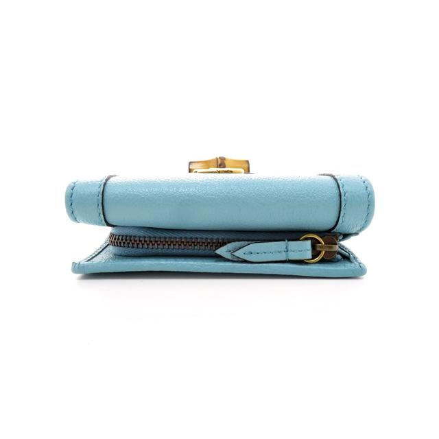 GUCCI（グッチ） ダブルG ダイアナ ミディアムウォレット ブルー