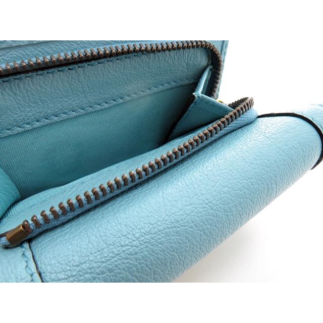 GUCCI（グッチ） ダブルG ダイアナ ミディアムウォレット ブルー