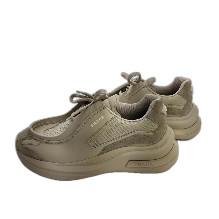 プラダ  2EG424 システムスニーカー メンズ 7.5 PRADA（プラダ） システムスニーカー メンズ7.5（約26.5xm） ベージュ