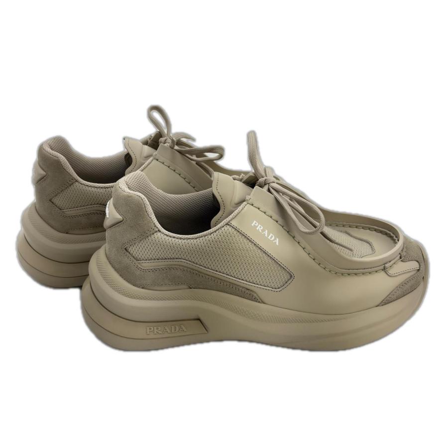 PRADA（プラダ） システムスニーカー メンズ7.5（約26.5xm） ベージュ