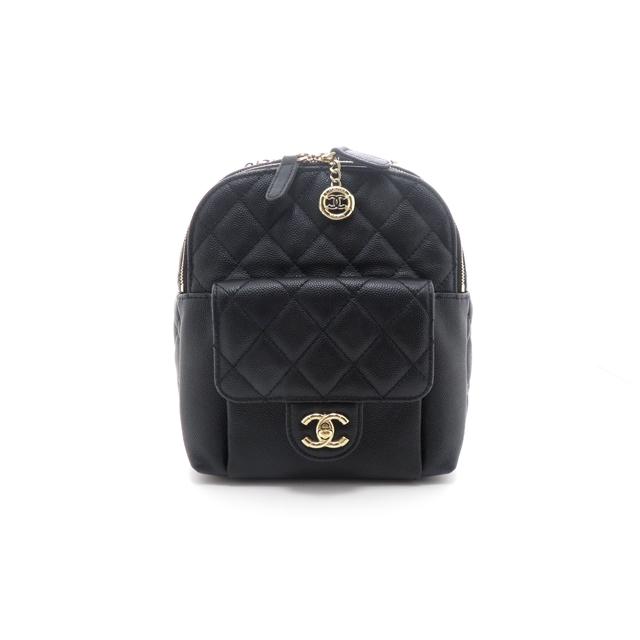 CHANEL（シャネル） マトラッセ チェーンミニバックパック ブラック/GP 